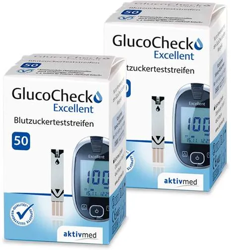 Glucocheck Excellent Teststreifen 2x50 St