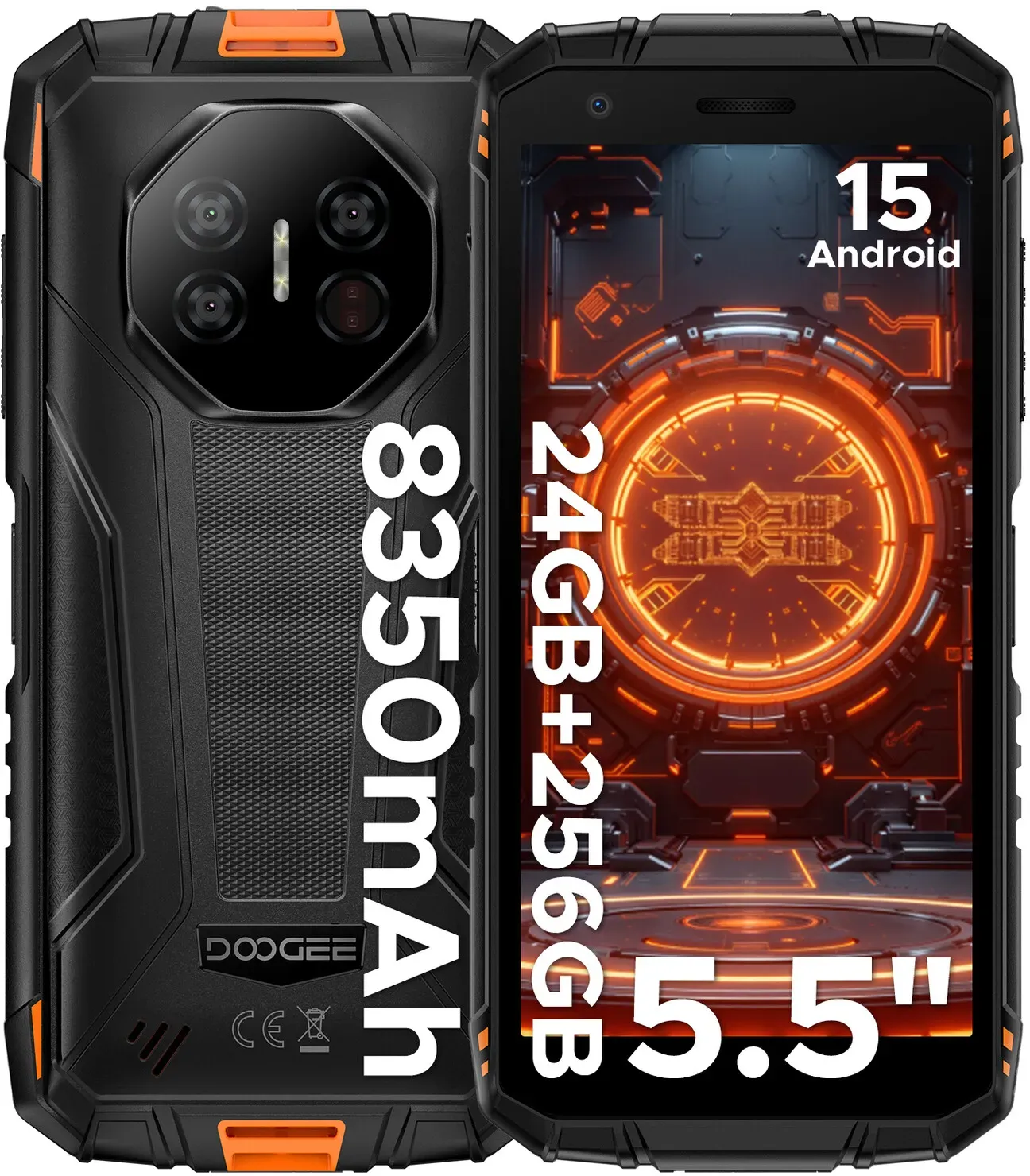 DOOGEE FIRE3ULTRA Smartphone - 5,5 Zoll - 256GB - Orange