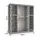 home collective Schwebetürenschrank 180 x 200 x 62 cm Grau/Schwarz