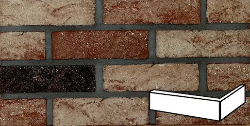 Klinker Klinker Fassadenecke Mix 6,5x21,5x10 cm Relief RBAROK83