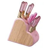 Paris Hilton Messerblock 10-tlg. Pink