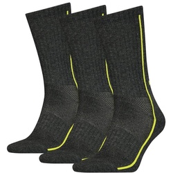 HEAD Unisex Socken im Pack - Sportsocken, Mesh-Einsatz, einfarbig Dunkelgrau 35-38 3er Pack (1x3P)