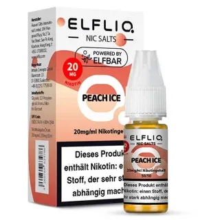 ELFLIQ – Peach Ice NicSalt Liquid by ElfBar 10ml / 20mg