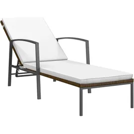 vidaXL Gartenliege 195 x 60 x 95 cm braun