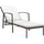 vidaXL Gartenliege 195 x 60 x 95 cm braun