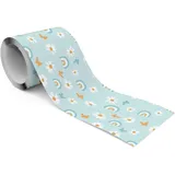 Muralo Gänseblümchen Bordüre 10 cm 300 g Blau/Orange/Weiß