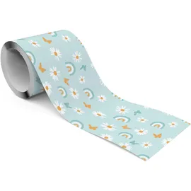 Muralo Gänseblümchen Bordüre 10 cm 300 g Blau/Orange/Weiß