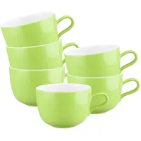 SELTMANN WEIDEN Cappuccinotasse 0,38 l Lime Green 6 St.