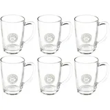 Teekanne Teegläser mit Henkel 6er Set - 230 ml Teeglas aus Glas, Transparent von Teekanne