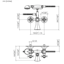 Dornbracht Madison Zweihandwannenmischer inkl. Garnitur (2502336009)