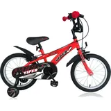 T&Y Trade 16" 16 Zoll Kinder Jungen Fahrrad Kinderfahrrad Rad VIPER ROT - Rot