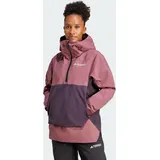 Adidas Terrex Xperior 2L Lined rain.rdy Anorak Burgundy / Aurora Black XL