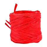 Goldina Ringelband Raffia rot