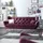 KAWOLA Sofa CHARME Velvet purple