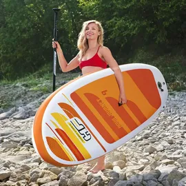 BESTWAY Hydro-Force SUP Allround Board-Set Aqua Journey 274 x 76 x 12 cm orange/weiß