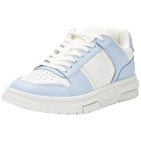 Tommy Jeans Sneaker Tjw Skate Sneaker Mat Mix Leder, Blau (Breezy Blue), 38
