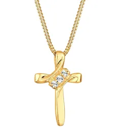Elli Kreuz Symbol Kristalle 925er Silber 45 Damen 