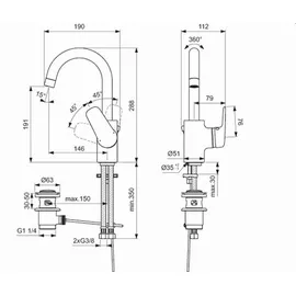 Ideal Standard CeraFlex chrom B1716AA
