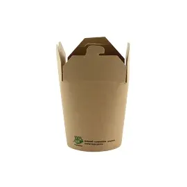 Papstar Snackboxen Pappe eckig 230 ml 25 St. Braun
