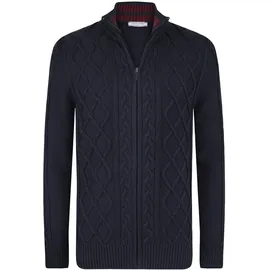 Felix Hardy Strickjacke mit durchgehendem Reißverschluss Blau M