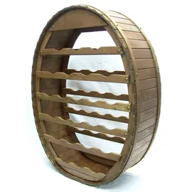 DanDiBo Ambiente Weinregal Wandregal 24 Flaschen 0 x 0 x 0 cm Braun