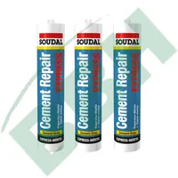 SOUDAL Cement Repair Express, Reparatur-Mörtel mit körniger Struktur, Farbe: