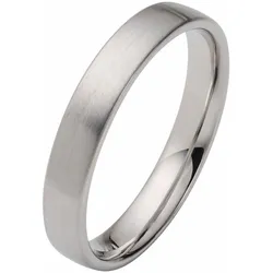 Trauring FIRETTI "Schmuck Geschenk Hochzeit Ehering "LIEBE"" Gr. 19, silber (silberfarben), Fingerringe, 19, ohne Brillanten, Silber 925 (Sterlingsilber), 4mm, Made in Germany, wahlweise mit oder ohne Brillanten