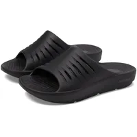 Skechers Damen Slide GO Recover Refresh, Schwarz Synthetik, 39 EU - 39 EU