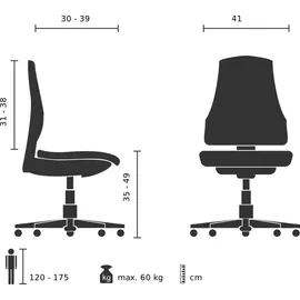 HJH Office Minimovo Stoff Rosa