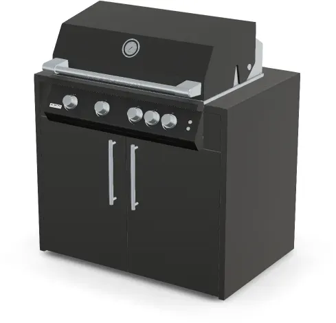 Brabura Fusion 400 RM Modul | Neustes Edelstahlmodell - Schwarz / Anthrazit / Silberner Griff