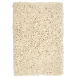 THEKO Bettumrandung THEKO "Flokos 2" Gr. 14, beige (natur), H:64mm, Obermaterial: 100% Wolle, Bettumrandungen, Läufer-Set, Hochflor, Uni-Farben, reine Wolle, handgewebt