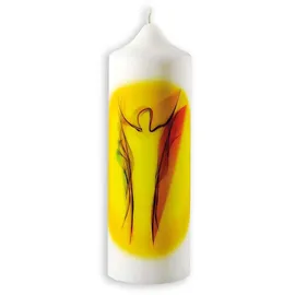 St. Benno Osterkerze Auferstehung 17 cm gelb