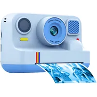 Blossom Digitalkamera Kinder Kamera 1080P 2,4" Display Kinder ab 3 Jahre Kinderkamera (48 MP, inkl. Front- & Rückkamera, Bluetooth-Druck, 1080P Video,MP3, Spiel, für Jungen & Mädchen) blau