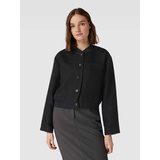 TOM TAILOR Blazer in Bouclé-Optik, Black, XXL