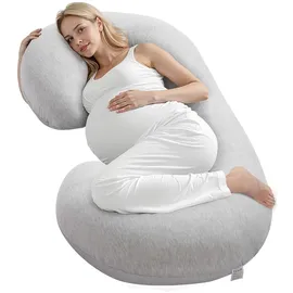 Vevor Schwangerschaftskissen, C-förmiges Stillkissen, 133x63x21cm Stützkissen für Schwangere mit abnehmbarem & waschbarem Bezug, perfekt zur Entlastung von Rücken, Bauch, Hüfte und Beinen