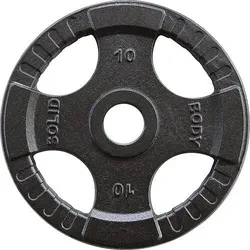 Olympische 4-Griff gusseisen Gewichtsplatten OPTK10 schwarz 10kg