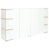 Tojo Mehrzweckschrank stau 200 x 110 x 40 cm Weiß