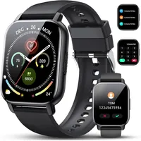 Smartwatch Für Herren Damen, 1,85 Zoll Voll Touchscreen Fitnessuhr Mit Bluetooth