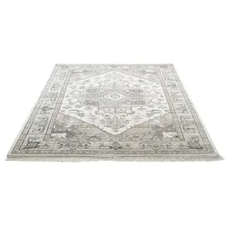 Wollteppich THEKO "Versian 877", beige (natur), B:90cm H:10mm L:160cm, Schurwolle, Teppiche, handgeknüpft, reine Wolle, orientalisches Design