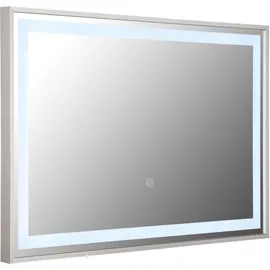 GLOBO LIGHTING Spiegelleuchte "RIVAS", grau, H: 40cm, 1 Stk., Leuchten, Spiegel Flur Schlafzimmer Badezimmer dimmbar Farben, Spiegelleuchte