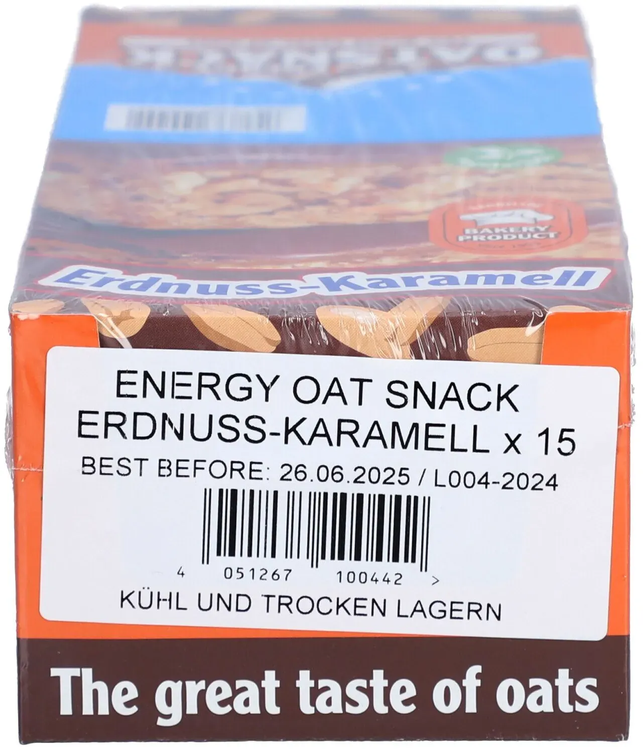 OatSnack Energy Riegel Erdnuss-Karamell