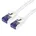 Cat 6A Class EA FTP extra-flach weiß 0 5 m