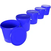 FixedByU | Eimer mit Deckel 10l Vorratseimer Lebensmittelecht, Blau