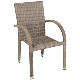 deluke VESNA Gartenstuhl 57 x 64 x 90 cm hellbraun 2 St.