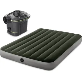 Intex Luftbett 191 x 137 x 25 cm mit Batteriepumpe 137x191x25