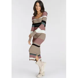 LAURA SCOTT Strickkleid Beige/Rosa 38