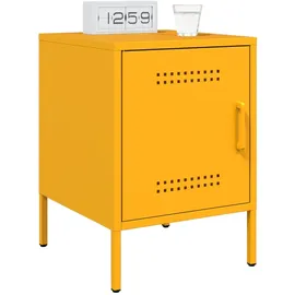 vidaXL Nachttisch Senfgelb 36x39x50,5 cm Stahl