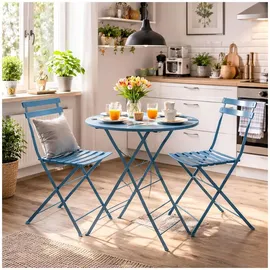 Hti-Living Gartentisch Ø 55 x 68 cm Blau