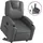 vidaXL Relaxsessel mit Aufstehhilfe Kunstleder 144 x 78,5 x 0 cm Grau
