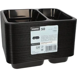 Papstar STARPAK Einweg-Menüschalen 0,866 l, 50 St.